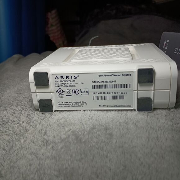 ARRIS Surfboard SB6190-RB DOCSIS 3.0 Cable Modem Unlocked 1.4 Gbps 32x8 Channels - Picture 11 of 16